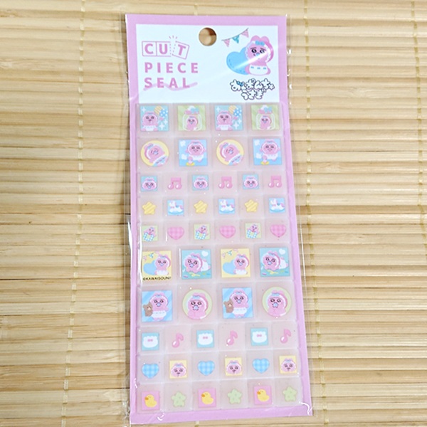 おぱんちゅうさぎ カットピースシール ブロックシール 136744/タイル