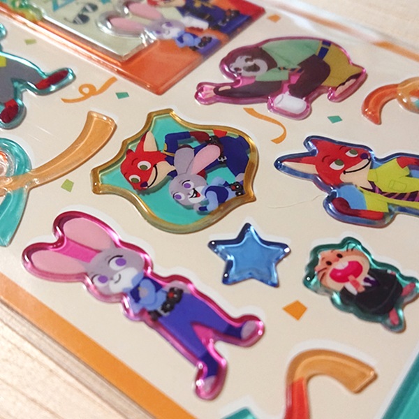 Disney（ディズニー） ぷっくり盛り上がった ポッピングフォトシール