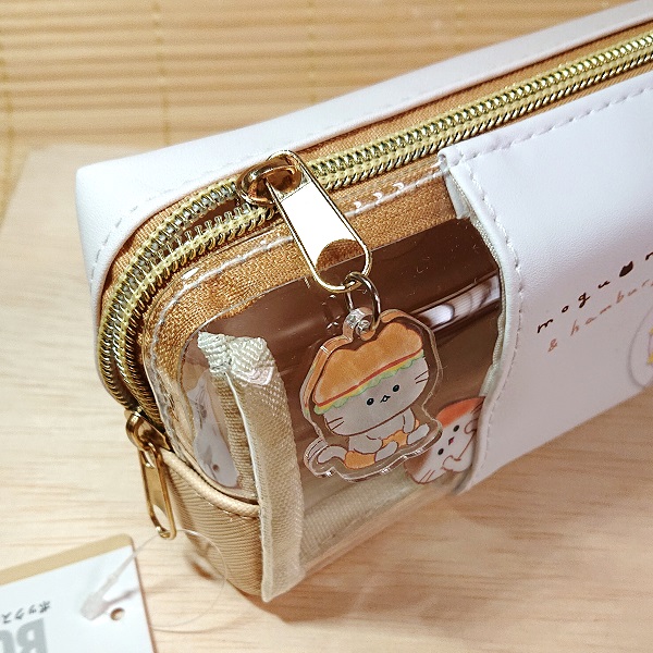 もぐにゃん ボックス型ペンケース 219557/文房具 筆箱 ハンバーガーの
