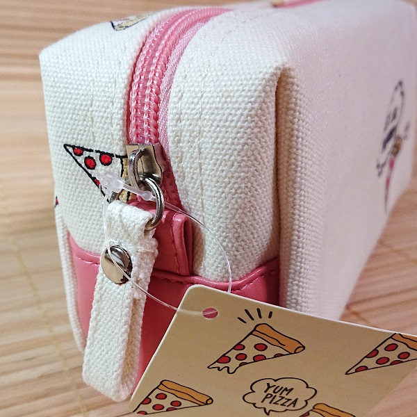 ペンケース 帆布 アイボリー BOXペンポーチ（YUM PIZZA）54065/筆箱