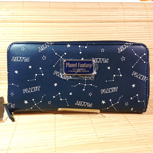 星座シリーズ ラウンド型 長財布（ネイビー）79038/ウォレット 小銭