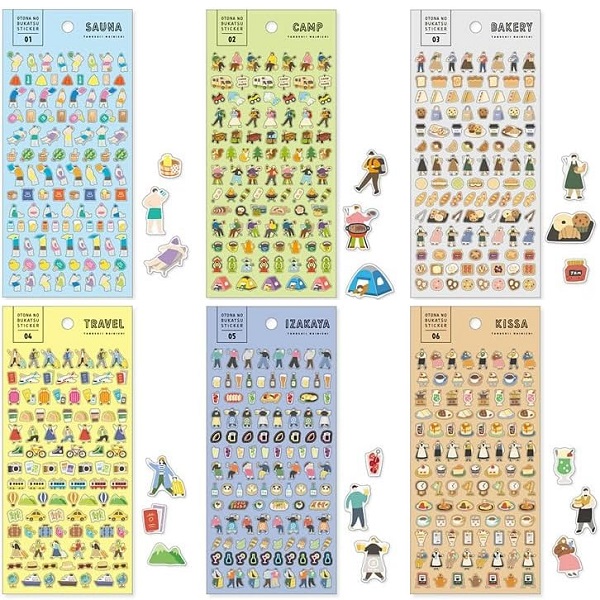 シール・ステッカー rara OTONA NO BUKATSU 趣味や活動のカテゴリーシール ステッカー 6点