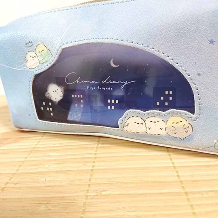 ちまダイアリー 文具セット 小窓付き ペンケース+鉛筆消しゴム