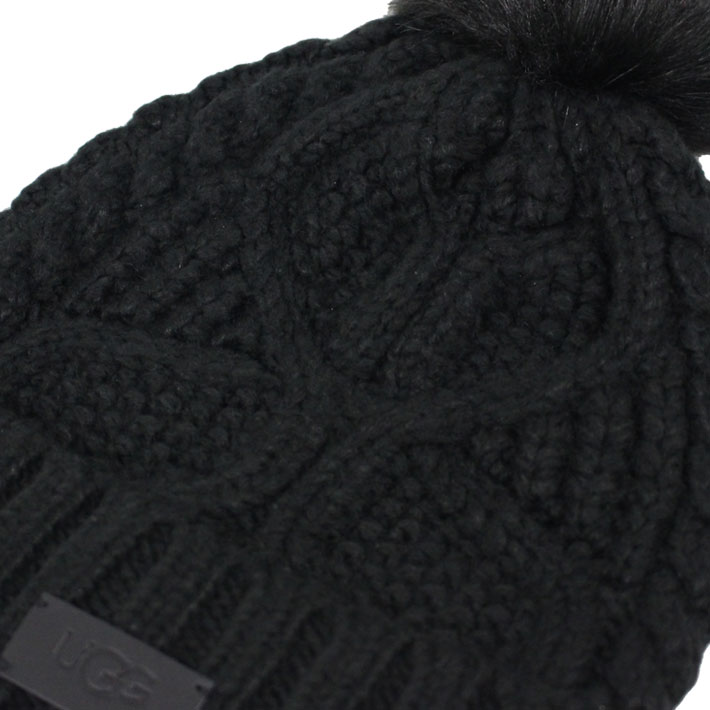 UGG（アグ） 並行輸入品 W Cable Beanie With Pom ケーブル ビーニー