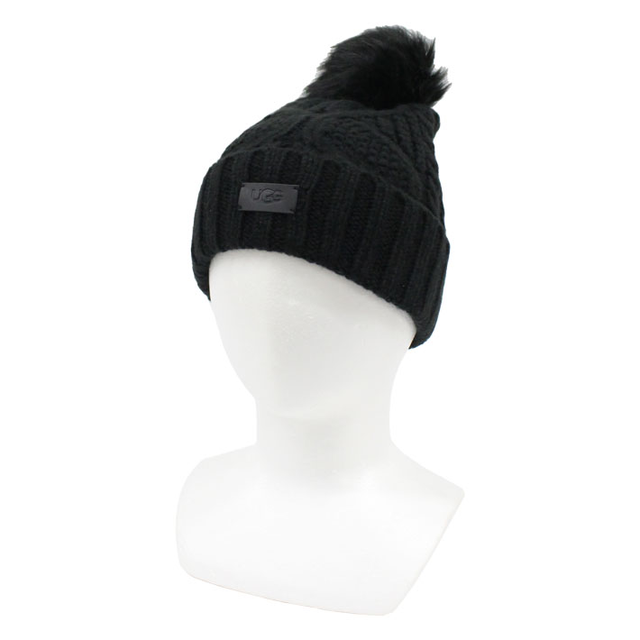 UGG（アグ） 並行輸入品 W Cable Beanie With Pom ケーブル ビーニー