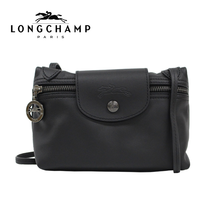 LONGCHAMP ロンシャン Le Pliage Extra XS ル プリアージュ エクストラ XS クロスボディバッグ ショルダー ハンドバッグ  黒 レザー 10188 987 001 クリスマス