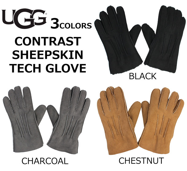 UGG（アグ） 並行輸入品 SHEEPSKIN SIDE TAB TECH GLOVE シープスキン