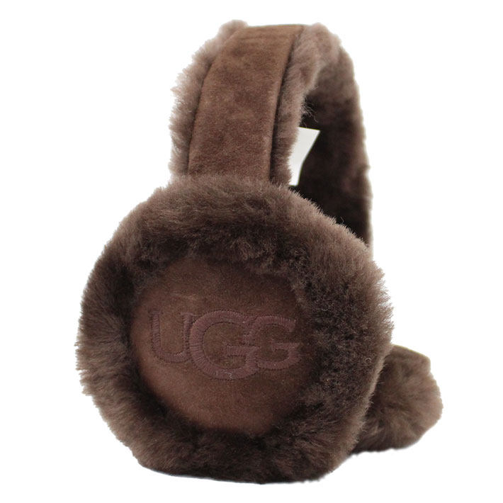 UGG アグ W SHEEPSKIN EMBROIDERY EARMUFF ウィメンズ シープスキン イヤーマフ イヤマフ 耳当て レディース  ブラック グレー ブラウン 20955 冬 プレゼント