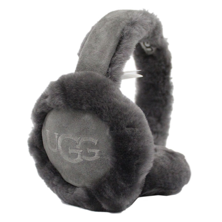 UGG アグ W SHEEPSKIN EMBROIDERY EARMUFF ウィメンズ シープスキン イヤーマフ イヤマフ 耳当て レディース  ブラック グレー ブラウン 20955 冬 プレゼント