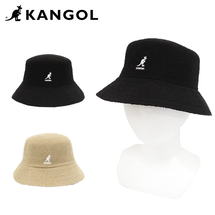 KANGOL カンゴール BERMUDA BUCKET バミューダ  バケット バケットハット 帽子 メンズ レディース M/L/XLサイズ ブラック 231-069613 送料無料 父の日｜zakka-tokia