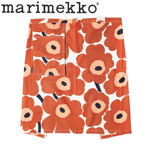 marimekko 並行輸入品 マリメッコ Unikko harf apron ウニッコ