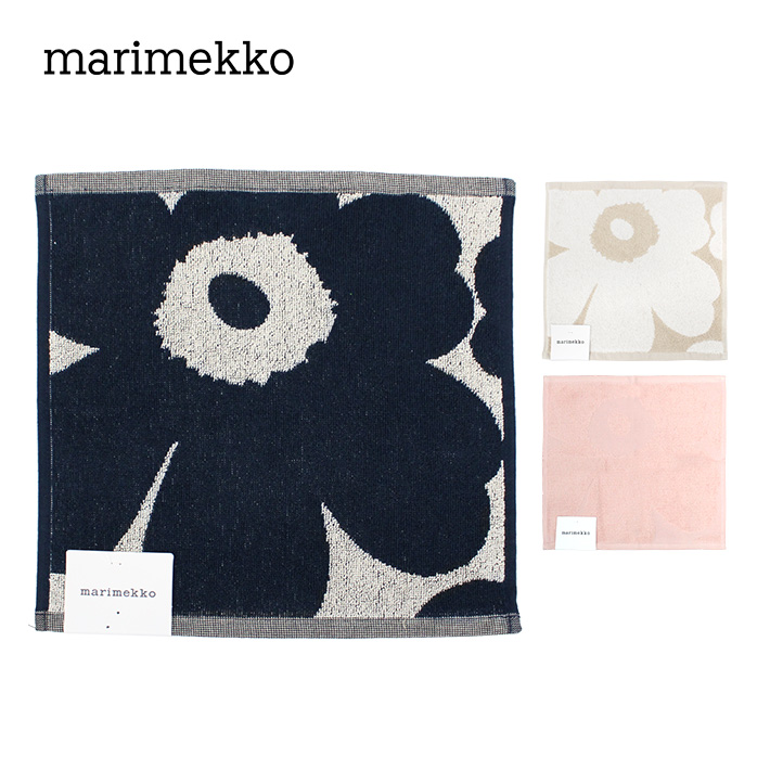 marimekko 大判タオルケット黒146×72 marimekko 並行輸入品 マリメッコ ジャガード ミニタオル 30cm