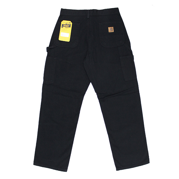 Carhartt カーハートB11 Washed Duck Work Dungaree ウォッシュドダックワークペインターパンツ ロングパンツ 長ズボン ブラック  ロゴ B11 送料無料 父の日｜zakka-tokia｜05