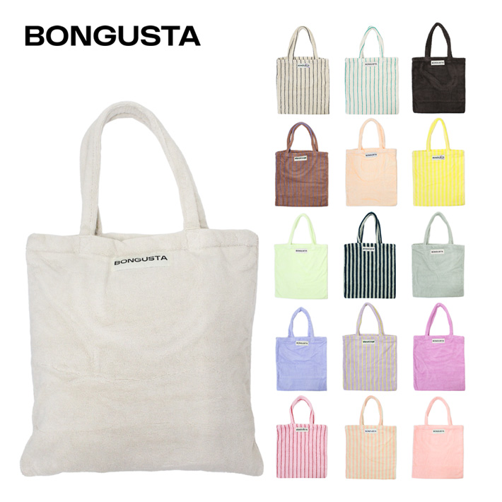 BONGUSTA タオル地トートバッグ　ボングスタ 楽天市場】ボングスタ BONGUSTA トートバッグ バッグ 無地