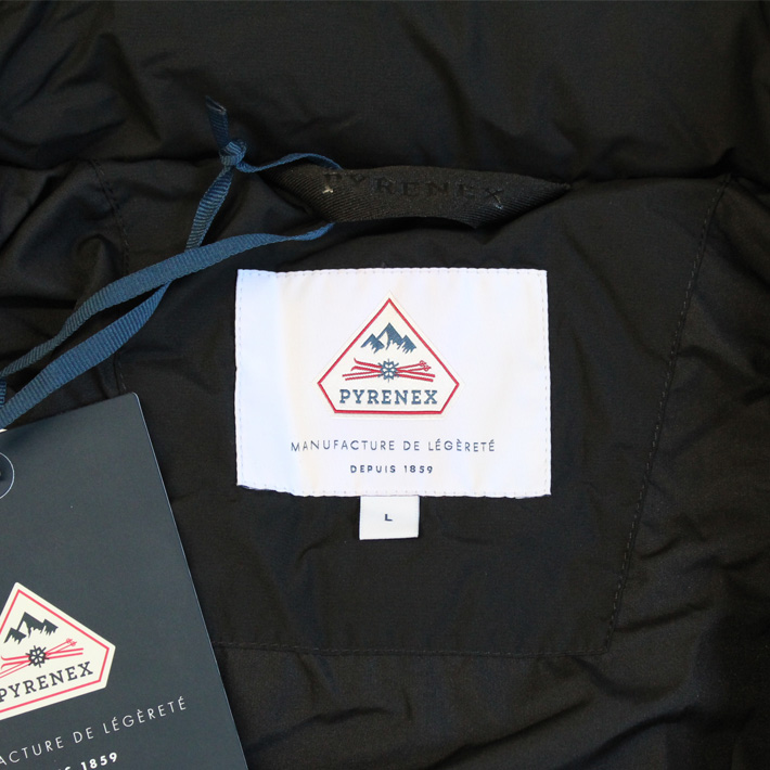 並行輸入品 PYRENEX ピレネックス SPOUTNIC MINI RIPSTOP JACKET スプートニック ミニ リップストップ ジャケット ダウン アウター 保温性能 メンズ 黒 HMY022Pの画像