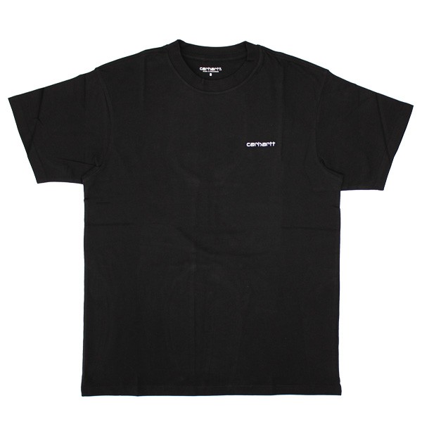 ★ドイツ発*carhartt WIP*新作*Signature Script 刺繍Tシャツ/BL carhartt SHORT-SLEEVE SCRIPT EMBROIDERY T-SHIRTS[AMA5