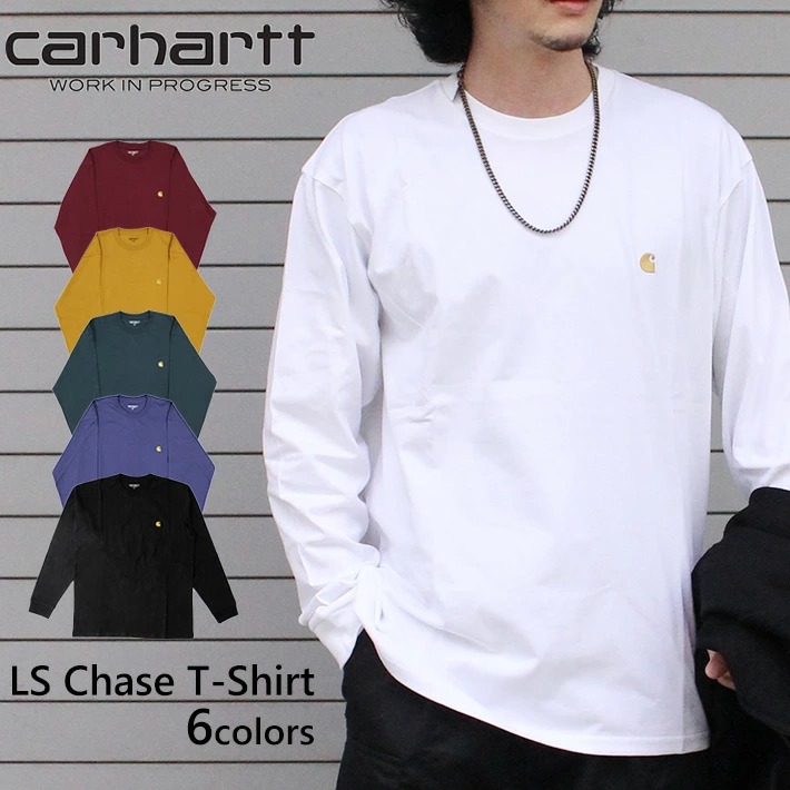 Carhartt WIP カーハート WIP LS Chase T-Shirt ロングスリーブ チェイス Tシャツ トップス カットソー ロンT 長袖  メンズ I026392 母の日