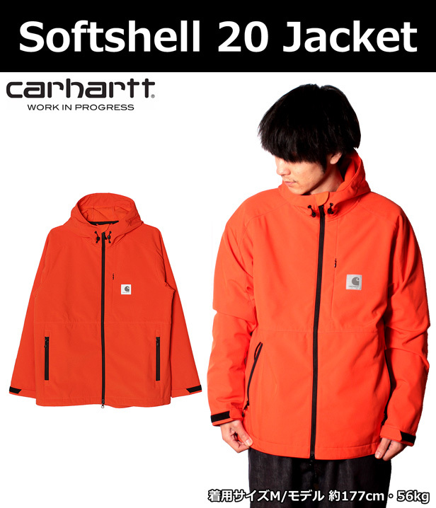 Carhartt WIP カーハート WIP Softshell 20 jacket ソフトシェル ジャケット ブルゾン アウター メンズ オレンジ  I028121 プレゼント ギフト 通勤 通学 送料無料