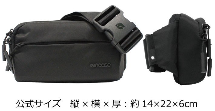 Incase ブラック ボディバッグ　未使用 incase 最大55%☆8/31迄 日本正規品 インケース ボディバッグ