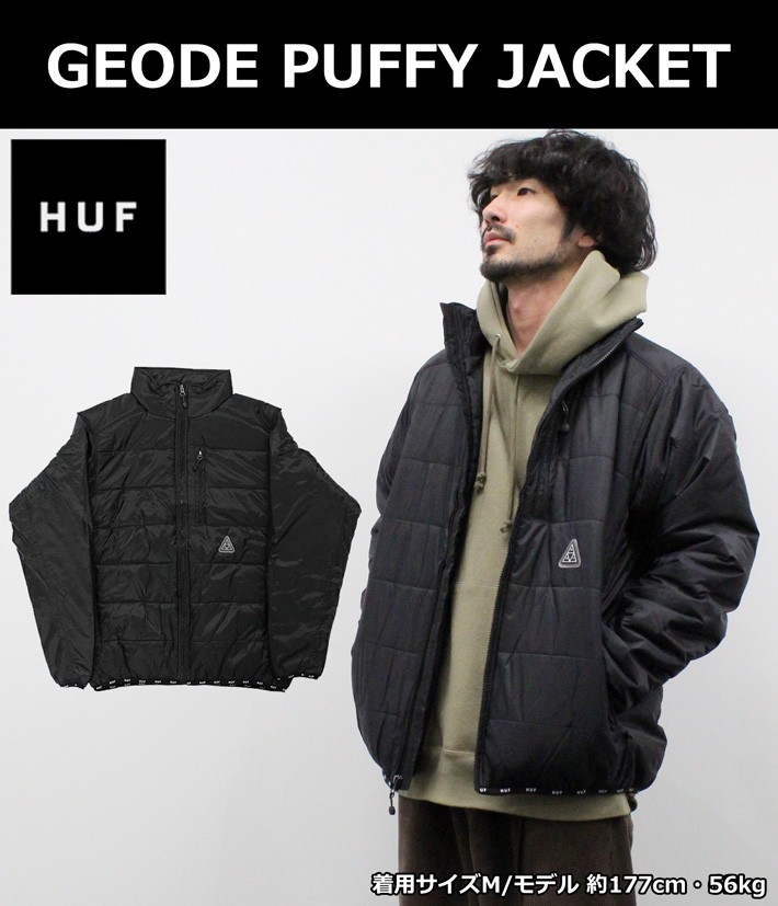 HUF ハフ GEODE PUFFY JACKET BLACK ジオードジャケット プッフィ ジャケット ダウンジャケット アウター 長袖 メンズ  ブラック JK00159 クリスマス : jk00159-black : 雑貨倉庫TOKIA - 通販 - Yahoo!ショッピング