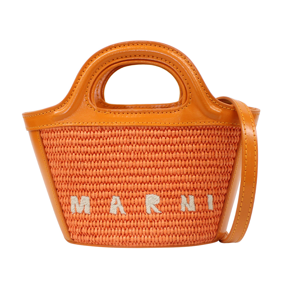 かごバッグ ショルダー（MARNI／ファッション）（色：オレンジ系）の