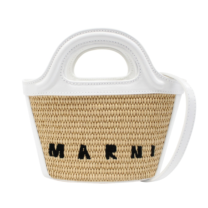 MARNI マルニ MARNI KIDS TROPICALIA BAG MICRO トロピカリア バッグ マイクロ M01161 P3860  かごバッグ ラフィア ショルダーバッグ レディース