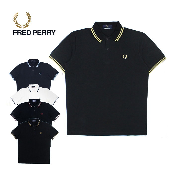 FRED PERRY フレッドペリー 半袖 ポロシャツ トップス M12 157 300 795 T29 U57 メンズ レディース ブラック 黒 ホワイト 白 ネイビー :m12:雑貨倉庫TOKIA