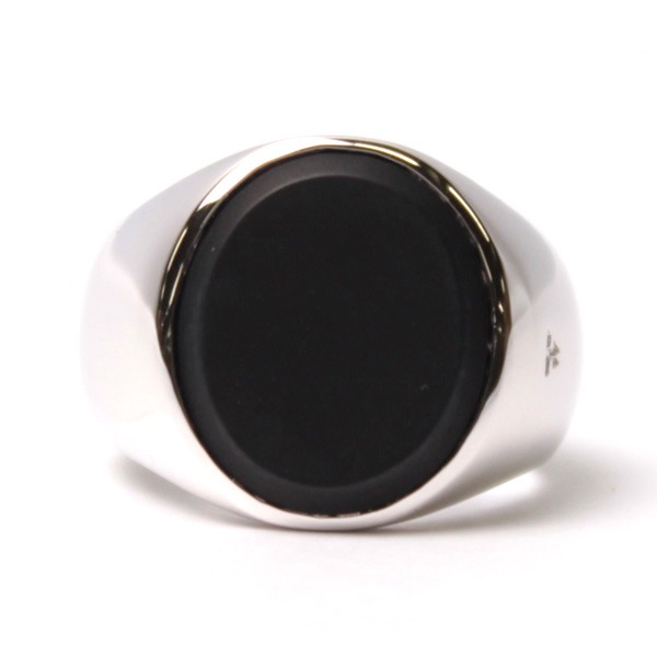 TOM WOODトムウッド希少ブラックダイヤOvalオーバルリング サイズ54 TOM WOOD（トムウッド） Oval Black Onyx オーバル ブラックオニキス