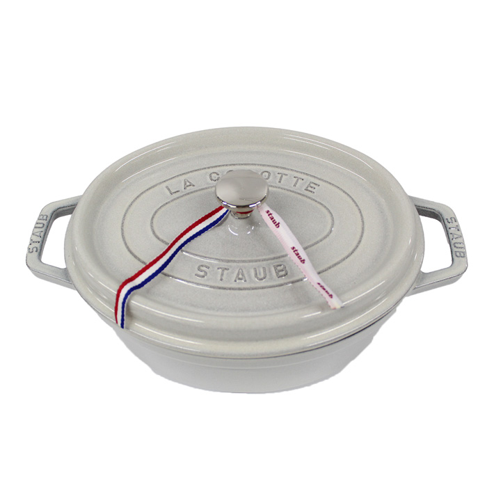 staub ストウブ OVAL COCOTTE ピコ ココット オーバル 27cm 鍋 ホーロー鍋 なべ 料理 キッチン用品 調理器具 ブラック 黒  グレー ホワイト 白 送料無料