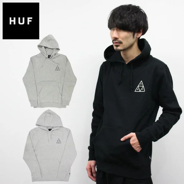 HUF ハフ ESSENTIALS TT P/O HOODIE エッセンシャル フーディー