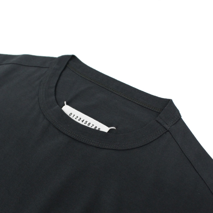 Maison Margiela ブラック半袖トップス M メゾンマルジェラ Tシャツ 半袖 メンズ ブラック Maison