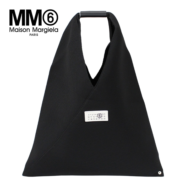 MM6 エムエムシックス メゾンマルジェラ JAPANESE BAG ジャパニーズ バッグ ミディアム S54WD0039 P5752 T8013  カレンダーロゴ 6 トートバッグ ブラック 黒