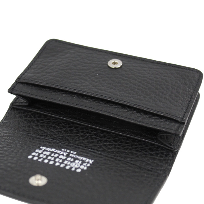 【新品】Maison Margiela カードケース ブラック レザー メゾン マルジェラ MAISON MARGIELA S56UI0143 P4455 カードケース