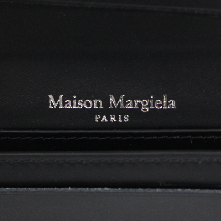 並行輸入品 Maison Margiela メゾン マルジェラ カードホルダー メンズ レディース ブラック レザー 本革 SA3VX0005 P4745 T8013 プレゼント ギフト 通勤 通学の画像