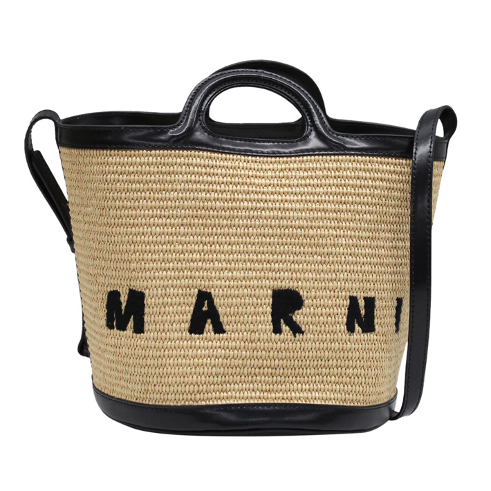 MARNI マルニ TROPICALIA BUCKET BAG トロピカリア バケットバッグ SCMP0057Q1 P3860 00M50 Z1V62  ショルダーバッグ ブラック ブラウン 巾着 レディース