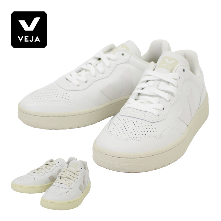 VEJA V-90 スニーカー 38 ヴェジャ　ホワイトスニーカー　ベージュ VEJA（ヴェジャ） 並行輸入品 V-90 スニーカー レザー スニーカー