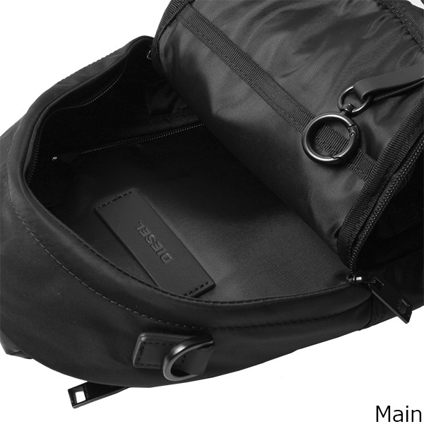DIESEL ディーゼル RUTENYO ボディバッグ ワンショルダー 黒 DIESEL（ディーゼル） 並行輸入品 RUTENYO ボディバッグ ワン