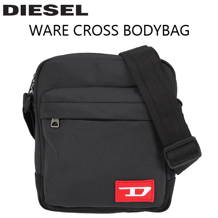 DIESEL ディーゼル　ショルダーバッグ　クロスボディ　ロゴ　黒　ナイロン DIESEL（ディーゼル） 並行輸入品 WARE CROSS BODY BAG ワレ クロス