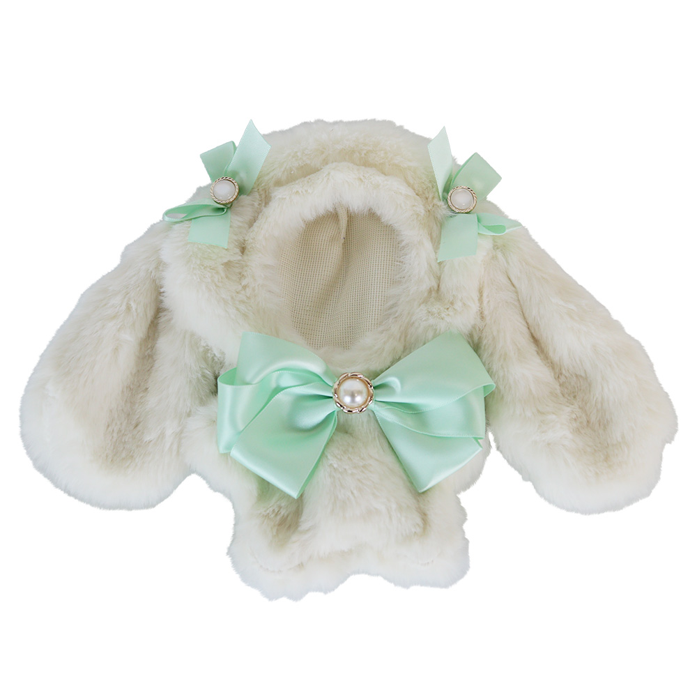 うさみみ ぬいふく ぬい服 お着替え ファー 【うさみみ】ぬいぐるみ