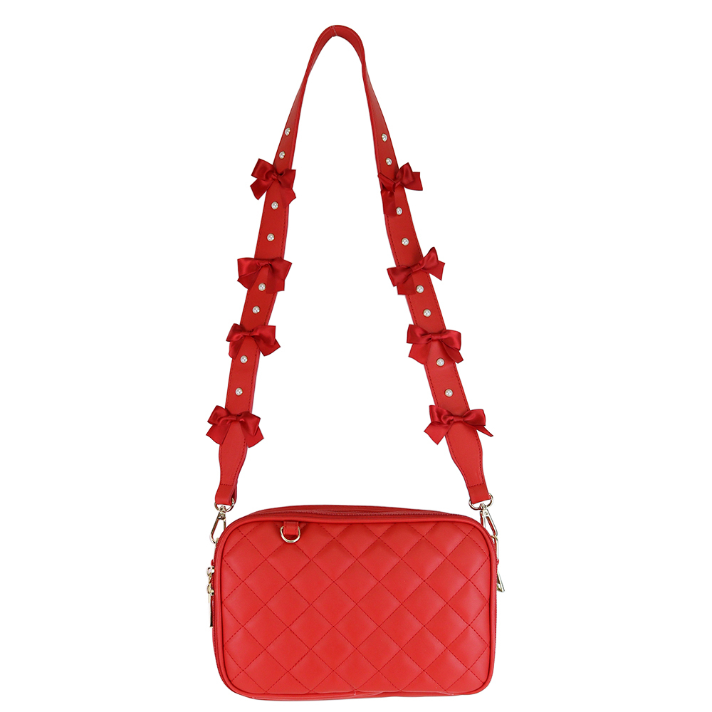 痛バッグ リボン ぬいぐるみ ポシェット キルティング お財布バッグ