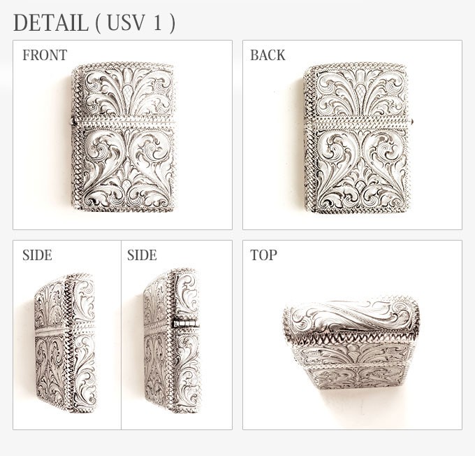ZIPPO Zippo 純銀アーマージッポーライター Silver King