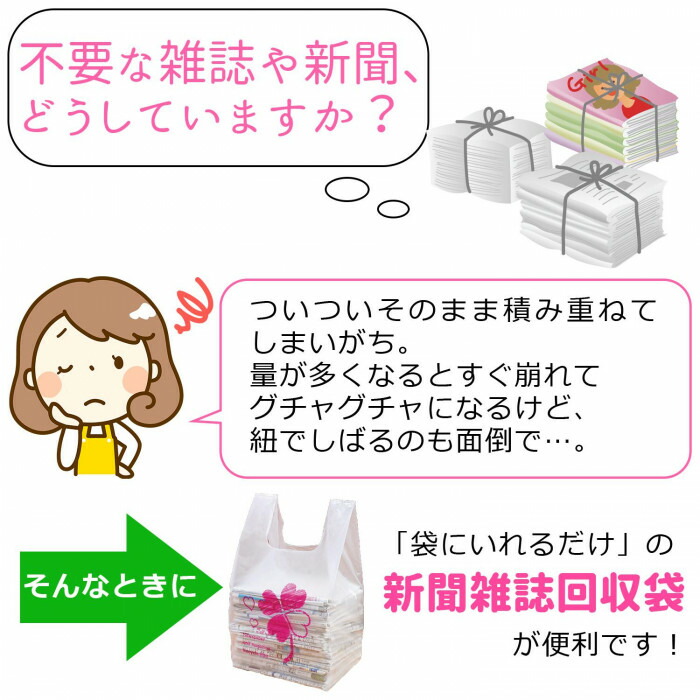 不要な雑誌や新聞をカンタンに分別