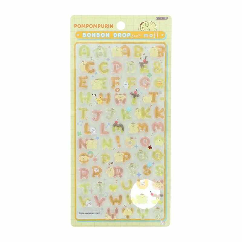 サンスター文具 ボンボンドロップシール もじ サンリオ 文字