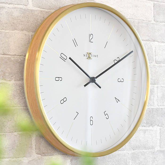時計 掛け NEXTIME NXT-J025 掛け時計 おしゃれ ウォールクロック 静か