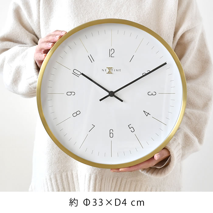 時計 掛け NEXTIME NXT-J025 掛け時計 おしゃれ ウォールクロック 静か