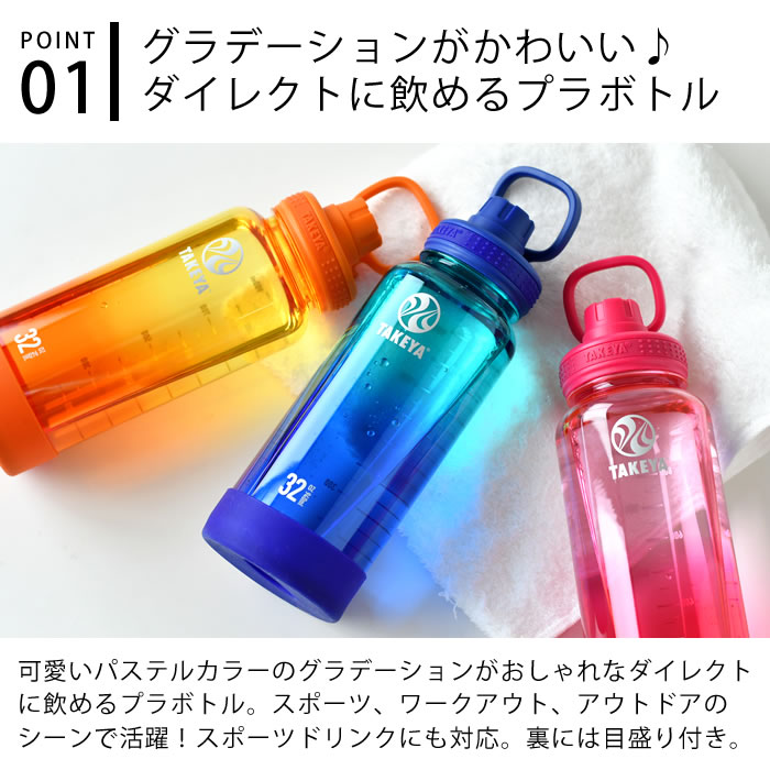 TAKEYA FLASK 水筒 スポーツ タケヤ デュラブルボトル グラデーション