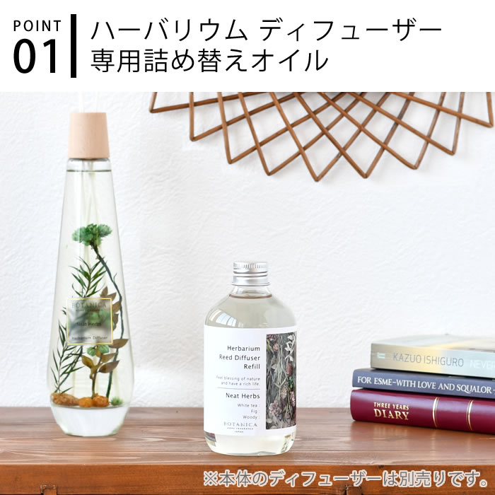部屋 芳香剤 ボタニカ ハーバリウム ディフューザー リフィル アロマ