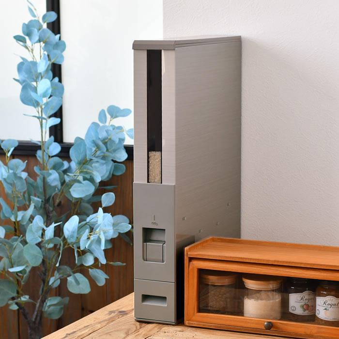 米びつ おしゃれ スリム米びつ(12kg タイプ) こめびつ 保管 10kg