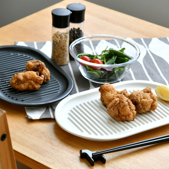 かもしか道具店 油切り 皿 からあげのプレート 日本製 揚げ物 お皿