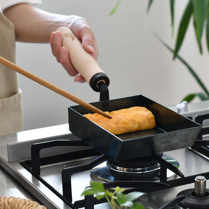 かもしか道具店 卵焼き フライパン 鉄のフライパン 玉子焼き IH対応